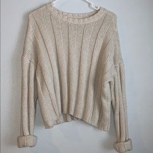 chunky knit sweater